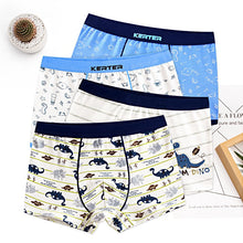 Load image into Gallery viewer, 4 Pcs High Quality Children's Underwear for Kids Cartoon Cat Shorts Soft Cotton Underpants Boys Teenage Striped Panties 4-16T

