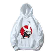 Load image into Gallery viewer, Baby Fall/Winter Hoodies Boys/Girls Handsome Judo Shoulder Throw Design Print White Sweatshirt Kids Soft Clothes Harajuku Tops
