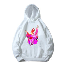 Load image into Gallery viewer, Baby Fall/Winter Hoodies Boys/Girls Handsome Judo Shoulder Throw Design Print White Sweatshirt Kids Soft Clothes Harajuku Tops
