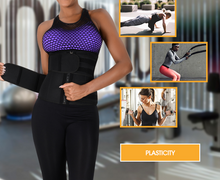 Load image into Gallery viewer, Hirigin 2020 Hot Sweat Waist Trainer Slimmer Trimmer Zip Belt Body Shaper Weight Loss Workout Solid Belts Plus Size
