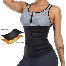 Load image into Gallery viewer, Hirigin 2020 Hot Sweat Waist Trainer Slimmer Trimmer Zip Belt Body Shaper Weight Loss Workout Solid Belts Plus Size
