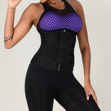 Load image into Gallery viewer, Hirigin 2020 Hot Sweat Waist Trainer Slimmer Trimmer Zip Belt Body Shaper Weight Loss Workout Solid Belts Plus Size
