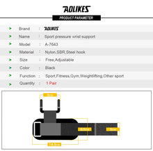 Load image into Gallery viewer, AOLIKES Weight Lifting-Hook Hand-Bar Wrist Straps Glove Weightlifting Strength Training Gym Fitness Hook Weight Lifting Gloves
