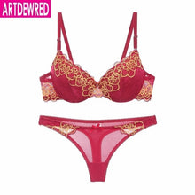 Load image into Gallery viewer, high-end lace bra and underwear set lingerie
