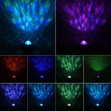 Load image into Gallery viewer, LED Starry Sky Night Light Water Wave Music Projector
