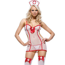Load image into Gallery viewer, Nurse Cosplay Sexy Lace Erotic Lingerie
