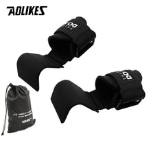 Load image into Gallery viewer, AOLIKES Weight Lifting-Hook Hand-Bar Wrist Straps Glove Weightlifting Strength Training Gym Fitness Hook Weight Lifting Gloves
