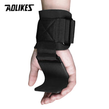 Load image into Gallery viewer, AOLIKES Weight Lifting-Hook Hand-Bar Wrist Straps Glove Weightlifting Strength Training Gym Fitness Hook Weight Lifting Gloves
