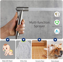 Load image into Gallery viewer, Handheld Toilet Bidet Sprayer Set Kit Stainless Steel Hand Bidet faucet for Bathroom Hand Sprayer Shower Head Self Cleaning
