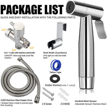 Load image into Gallery viewer, Handheld Toilet Bidet Sprayer Set Kit Stainless Steel Hand Bidet faucet for Bathroom Hand Sprayer Shower Head Self Cleaning
