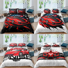 Load image into Gallery viewer, Racing Car 3D Printed Bedding Sets Duvet Cover And Pillowcase Home Textiles Luxury Bedclothes Bedding Set
