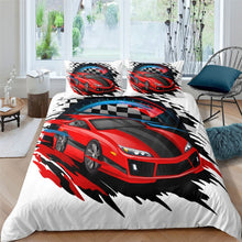 Load image into Gallery viewer, Racing Car 3D Printed Bedding Sets Duvet Cover And Pillowcase Home Textiles Luxury Bedclothes Bedding Set
