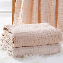 Load image into Gallery viewer, 6 Layers Bamboo Cotton Baby Receiving Blanket Infant Kids Swaddle Wrap Blanket Sleeping Warm Quilt Bed Cover Muslin Baby Blanket
