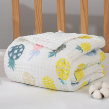 Load image into Gallery viewer, 6 Layers Bamboo Cotton Baby Receiving Blanket Infant Kids Swaddle Wrap Blanket Sleeping Warm Quilt Bed Cover Muslin Baby Blanket
