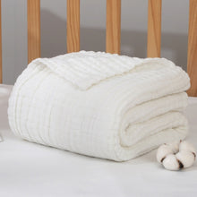 Load image into Gallery viewer, 6 Layers Bamboo Cotton Baby Receiving Blanket Infant Kids Swaddle Wrap Blanket Sleeping Warm Quilt Bed Cover Muslin Baby Blanket
