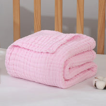 Load image into Gallery viewer, 6 Layers Bamboo Cotton Baby Receiving Blanket Infant Kids Swaddle Wrap Blanket Sleeping Warm Quilt Bed Cover Muslin Baby Blanket
