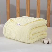 Load image into Gallery viewer, 6 Layers Bamboo Cotton Baby Receiving Blanket Infant Kids Swaddle Wrap Blanket Sleeping Warm Quilt Bed Cover Muslin Baby Blanket
