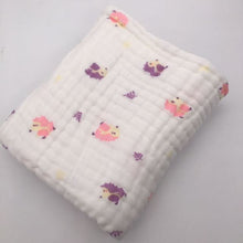 Load image into Gallery viewer, 6 Layers Bamboo Cotton Baby Receiving Blanket Infant Kids Swaddle Wrap Blanket Sleeping Warm Quilt Bed Cover Muslin Baby Blanket
