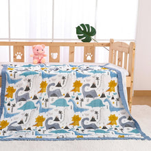 Load image into Gallery viewer, 6 Layers Bamboo Cotton Baby Receiving Blanket Infant Kids Swaddle Wrap Blanket Sleeping Warm Quilt Bed Cover Muslin Baby Blanket
