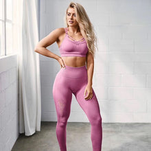 Load image into Gallery viewer, Womens Yoga Pant Seamless Leggings Set Sports Top Sports Bras Gym Shark Seamless Fitness Leggings Yoga Set Sports Wear for Women
