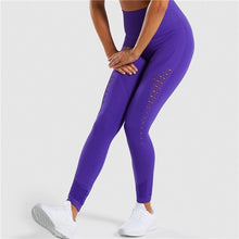 Load image into Gallery viewer, Womens Yoga Pant Seamless Leggings Set Sports Top Sports Bras Gym Shark Seamless Fitness Leggings Yoga Set Sports Wear for Women
